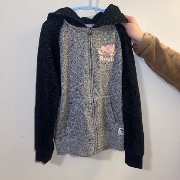Kids Roots Zip-up Sweater - Picture 1 of 2